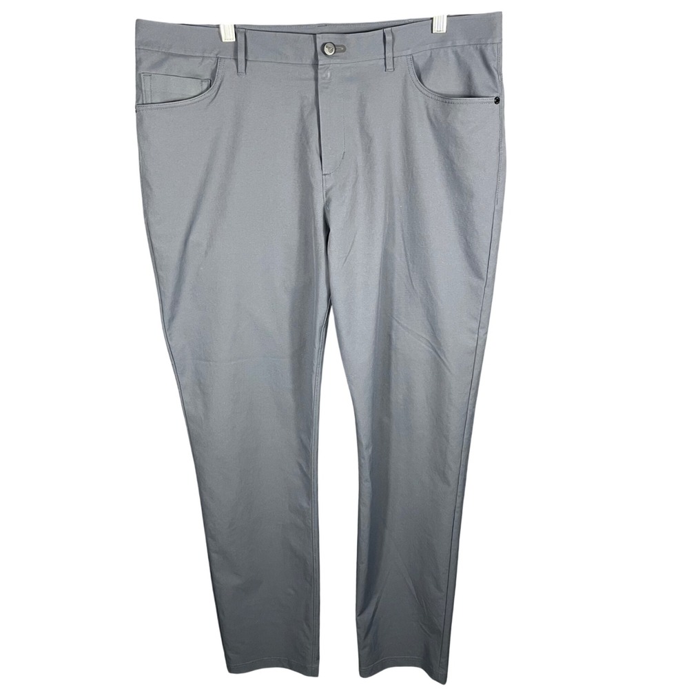 Public Rec Pants Mens 38 Gray Performance Commuter 5-Pocket Twill Trousers